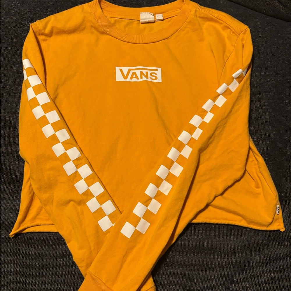 Vans women’s  Orange  Long Sleeve Tee